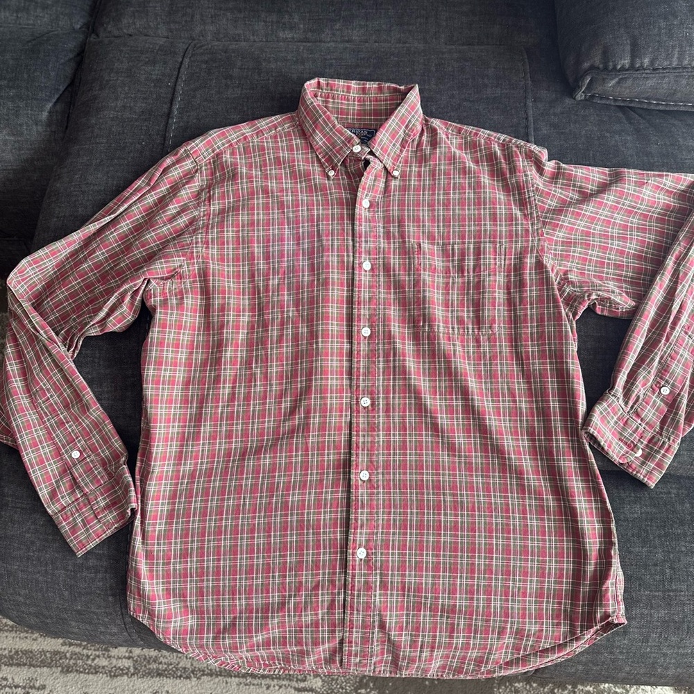 Classic Plaid Button-Up Shirt